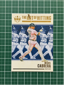★PANINI MLB 2021 DIAMOND KINGS #AOH-7 MIGUEL CABRERA［DETROIT TIGERS］インサートカード「THE ART OF HITTING」★