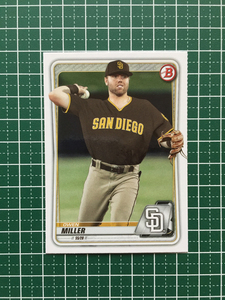 ★TOPPS MLB 2020 BOWMAN #BP-102 OWEN MILLER［SAN DIEGO PADRES］ベースカード PROSPECTS プロスペクト 20★