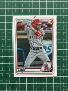 ★TOPPS MLB 2020 BOWMAN #BP-15 JORDYN ADAMS［LOS ANGELES ANGELS］ベースカード PROSPECTS プロスペクト 20★