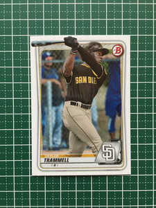 ★TOPPS MLB 2020 BOWMAN #BP-130 TAYLOR TRAMMELL［SAN DIEGO PADRES］ベースカード PROSPECTS プロスペクト 20★