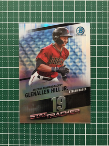 ★TOPPS MLB 2020 BOWMAN CHROME #ST-7 GLENALLEN HILL JR.［ARIZONA DIAMONDBACKS］インサートカード「STAT TRACKER」20★