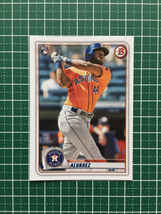 ★TOPPS MLB 2020 BOWMAN #25 YORDAN ALVAREZ［HOUSTON ASTROS］ベースカード ルーキー RC 20★_画像1