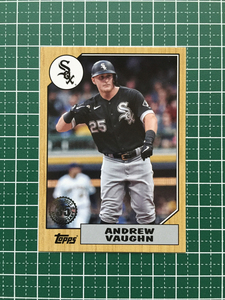 ★TOPPS MLB 2022 SERIES 1 #T87-75 ANDREW VAUGHN［CHICAGO WHITE SOX］インサートカード「1987 TOPPS BASEBALL 35th ANNIVERSARY」★