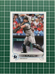 ★TOPPS MLB 2022 SERIES 1 #36 JORGE ALFARO［MIAMI MARLINS］ベースカード「BASE」★