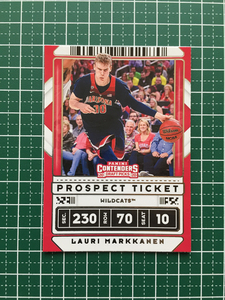 ★PANINI 2020-21 NBA CONTENDERS DRAFT PICKS #26 LAURI MARKKANEN［ARIZONA WILDCATS］ベースカード「PROSPECT TICKET VARIATION」★