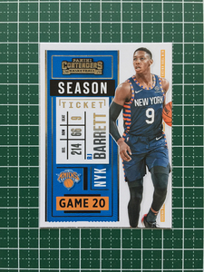 ★PANINI 2020-21 NBA CONTENDERS #80 RJ BARRETT［NEW YORK KNICKS］ベースカード「SEASON TICKET」★