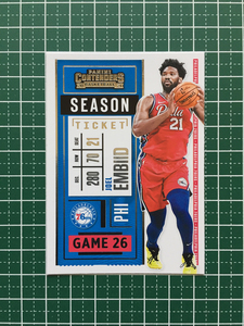 ★PANINI 2020-21 NBA CONTENDERS #11 JOEL EMBIID［PHILADELPHIA 76ERS］ベースカード「SEASON TICKET」★