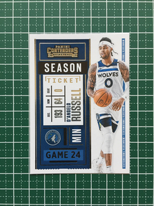 ★PANINI 2020-21 NBA CONTENDERS #38 D'ANGELO RUSSELL［MINNESOTA TIMBERWOLVES］ベースカード「SEASON TICKET」★