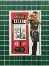 ★PANINI 2020-21 NBA CONTENDERS #24 DE'ANDRE HUNTER［ATLANTA HAWKS］ベースカード「SEASON TICKET」★_画像1