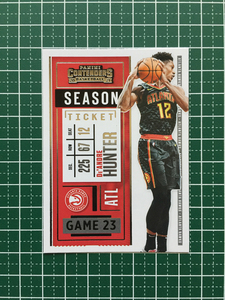 ★PANINI 2020-21 NBA CONTENDERS #24 DE'ANDRE HUNTER［ATLANTA HAWKS］ベースカード「SEASON TICKET」★