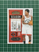 ★PANINI 2020-21 NBA CONTENDERS #55 KYLE LOWRY［TORONTO RAPTORS］ベースカード「SEASON TICKET」★_画像1