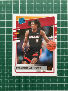 ★PANINI 2020-21 NBA DONRUSS #235 PRECIOUS ACHIUWA［MIAMI HEAT］ベースカード「RATED ROOKIE」ルーキー「RC」★