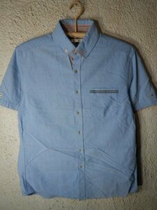 n7303 a.v.v HOMMEa-veve short sleeves button down shirt BD shirt car n blur - manner popular postage cheap 