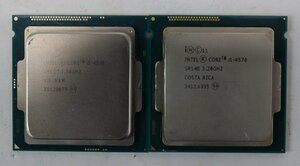 2個セット クリックポスト 【ジャンク扱い】 Intel CPU Core i5 4570 3.20GHz/4590 3.30GHz FCLGA1150 PCパーツ パソコン インテル I051909