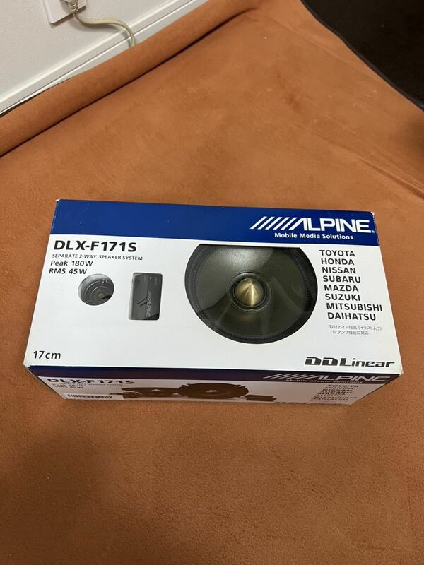 日本国内　正規品　当時物　本物　アルパイン ALPINE 2ウェイ スピーカー DLX F171S DD Linear 新品　希少　レア