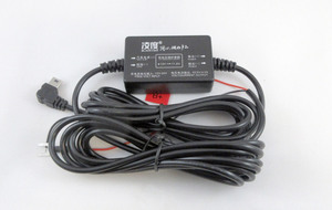 ドライブレコーダー ドラレコ Mini USB Type-B 給電用 駐車監視用直接電源ケーブル バッテリー保護回路付き【送料無料】