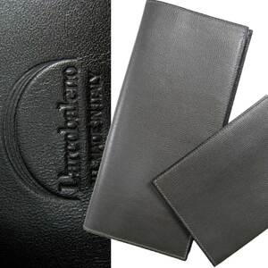  new goods L'arcobalenolarukobare-no[ Italy made passport with cover ] leather long wallet travel case *242405