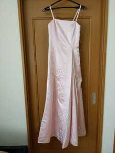  light pink color long dress with defect 