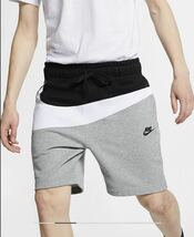 2019年製 NIKE Big Swoosh French Terry Sweat Shorts ビッグ スウォッシュ フレンチテリー スウェット ショーツ ハーフパンツ N10_画像3