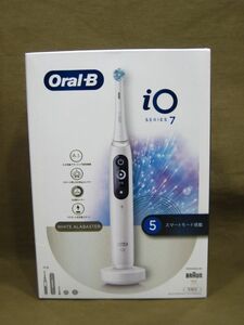 M6-996◆未使用品 美品 BRAUN Oral-B ブラウン オーラルB iO7 ホワイトアラバスター iOM7.2A1.1BC WT 回転式電動歯ブラシ