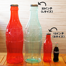 コカコーラ ボトル バンク 貯金箱 22インチ Lサイズ (クリア) Coca-Cola Bottle Bank 22inch (clear) アメ雑 インテリア_画像3