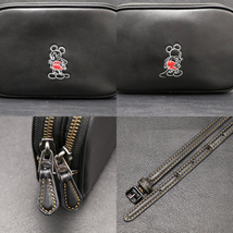 ★ 【中古】 コーチ × ディズニー 66150 【COACH × DISNEY】 ミッキー クロスボディ クラッチ グラブタン 2WAY ショルダーバッグ BK 黒_画像8