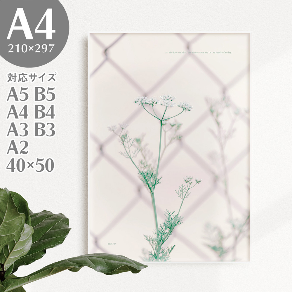 BROOMIN 아트 포스터 꽃 사진 풍경 자연 지구 인용 그래픽 세련된 인테리어 A4 210 x 297 mm AP145, 인쇄물, 포스터, 다른 사람