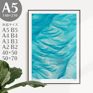 Art hand Auction BROOMIN Art Poster Water Space Photo Landscape Nature Earth Quotes Graphics Stylish Interior A5 148 x 210 mm AP146, Printed materials, Poster, others