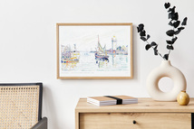 BROOMIN アートポスター ポールシニャック View of Les Sables d'Olonne 船 海 空 雲 絵画ポスター 風景画 B4 257×364mm AP116_画像2