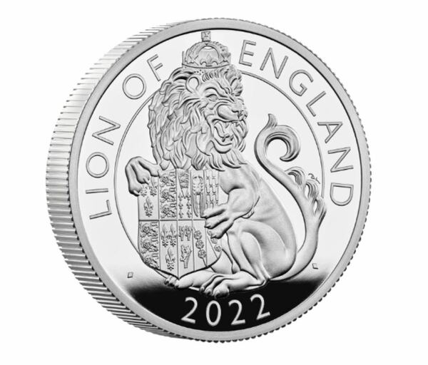 【新シリーズ】クイーンズ・ビースト第2弾　イングランドのライオン 2オンス銀貨