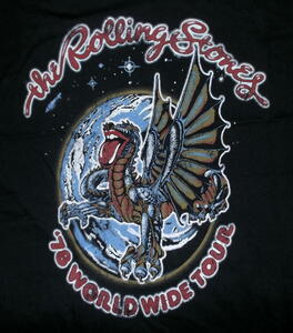 ★ローリング ストーンズ Tシャツ Rolling Stones Dragon 78ツアー S 正規品 ドラゴン