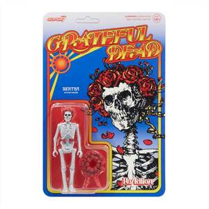 * решетка полный dead Re Action фигурка GRATEFUL DEAD REACTION FIGURE - BERTHA Super7 стандартный товар TOY кукла каркас . роза 