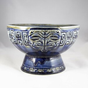 ★Tiki Farm ティキ ファーム ボウル Eka' eka Marquesan Bowl Blue 新品 マグ 雑貨