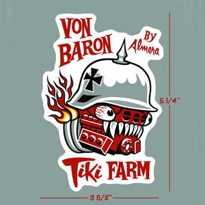 ★ティキ ファーム ステッカー Von Baron Sticker Tiki Farm マルコ アルメラ 雑貨 hot wheels