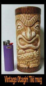 ★60s Vintage Tiki Mug ティキ マグ OTAGIRI 茶 OMC! ヴィンテージ 雑貨 farm shag