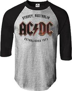 ★AC/DC エーシーディーシー ベースボール Ｔシャツ S 正規品 acdc