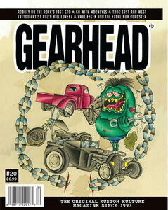 * gear head magazine GEARHEAD #20! magazine Dean Moon eyes moon I zBill Lorenz tattoo Tattoota toe hot rod