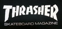 ★スラッシャー Tシャツ THRASHER 黒 M ロゴ! 正規品 sk8 hardcore punk_画像1