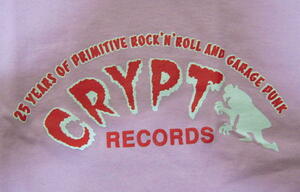 ★クリプト レコード Tシャツ Crypt Records Ladys - S! ピンク 正規品 garage punk 60s