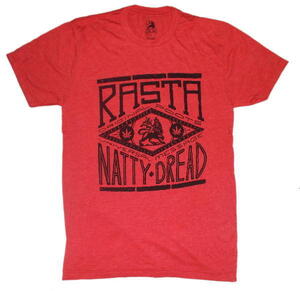 ★ナッティ ドレッド Tシャツ NATTY DREAD 赤S 新品 レゲエ rasta bob marley ジャマイカ jamaica