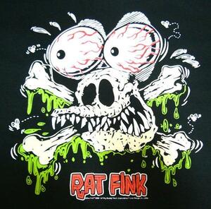 ★ラット フィンク Tシャツ RAT FINK Skull Rats - M 正規品! punk