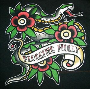 ★フロッギング モリー Tシャツ Flogging Molly Ladys - M 正規品 the pogues punk oi