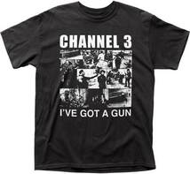 ★チャンネル3 Tシャツ CHANNEL3 黒 I've Got A Gun - S 新品 正規品 gbh crass disorder 80s hc agent orange_画像2