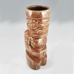 ★Tiki Farm ティキファーム マグ Moku Moku Brown Tiki Mug マルキーズ諸島 トライバル系 カーヴィング 雑貨