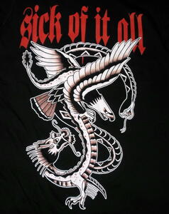 ★シック オブ イット オール Tシャツ Sick Of It All - EAGLE - M 正規品 nyhc