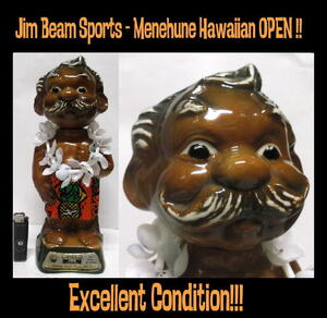 ★メネフネ ボトル MENEHUNE Jim Beam Hawaiian Open 70s Vintage - EX 雑貨 ユナイテッド航空 mug