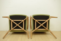 KAWAJUN/カワジュン NIX Arm Chair/ニクスアームチェア 2脚セット 食卓椅子 イス ダイニング ラウンジ 待合 ロビー ナチュラル グリーン 1_画像8