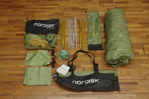 美品 Nordisk Oppland 3 PU テント ※ペグ無し 3人用 ノルディスク オップランド 中古 キャンプ グリーン アウトドア