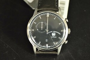 ▼未使用 保管品 DUFA ドゥッファ 腕時計 ブラック DF-9007-01 レザーバンド ファッション アクセサリー コレクション