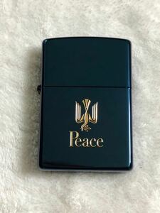 zippo ピース 75周年記念 ブルーチタン 2020年製 Peace 限定1000個 限定品　ジッポー　オイルライター　未使用品　ZIPPO 懸賞品　当選品